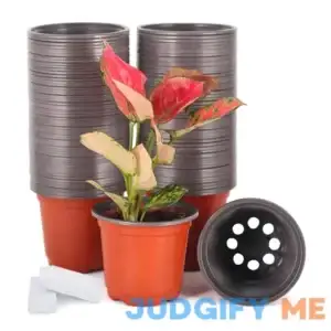 JERIA 100-Pack Plant Nursery Pots Plastic Pots Flower Seedling