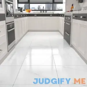 WESTICK White Marble Bathroom Stick on Floor Tiles Peel and Stick Waterproof Vinyl Flooring Adhesive Flooring Tiles 12 x