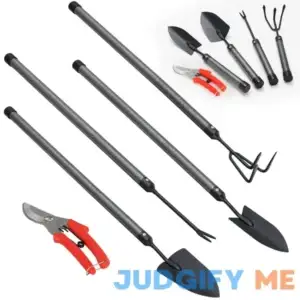 Garden Tools Set 5 Piece with Extended Handle