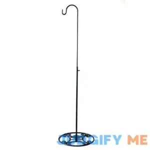 Richland Adjustable Black Iron Shepherds Hook