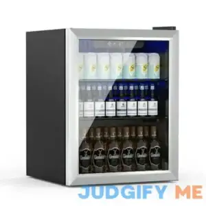Erivess Compact Freestanding Beverage Refrigerator