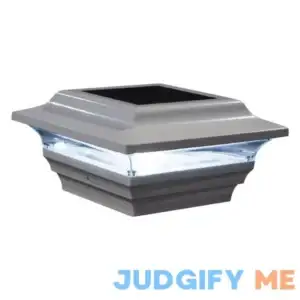 Classy Caps 4x4 White Aluminum Imperial Solar Post Cap