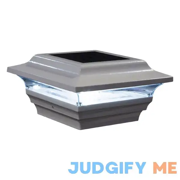 Classy Caps 4x4 White Aluminum Imperial Solar Post Cap Classy Caps 4x4 White Aluminum Imperial Solar Post Cap