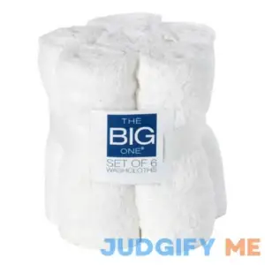 The Big One 6-pack Solid Washcloths