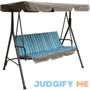 Kozyard Alicia Patio Swing Chair with 3 Comfortable Cushion Seats