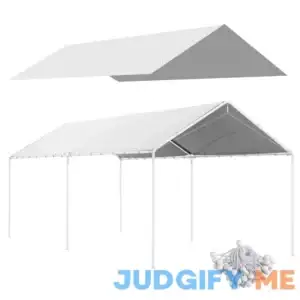 Outsunny 10 x 20ft Carport Replacement Canopy Cover