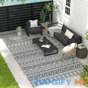 Outsunny Reversible Outdoor Rug