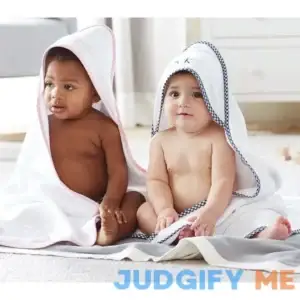 Gingham Baby Hooded Towel