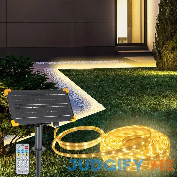 DBFAIRY 50Ft Solar LED Strip Lights Outdoor DBFAIRY 50Ft Solar LED Strip Lights Outdoor