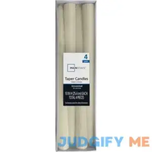 Mainstays Unscented Taper Candle