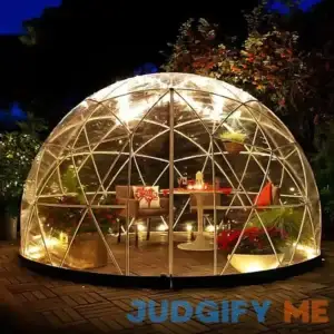 Greenhouse Garden Dome Igloo 12 * 7.2 ft PVC Dome Tents Weatherproof Greenhouse Garden Bubble Tent with 2 * 10m Light Strings