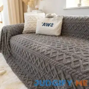 Anti-Scratch Plush Sofa Slipcover with Thick Soft Cushion for Home Decor