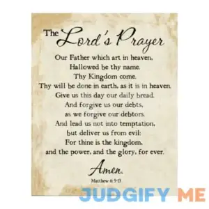 The Lords Prayer - Christian Wall Decor Print