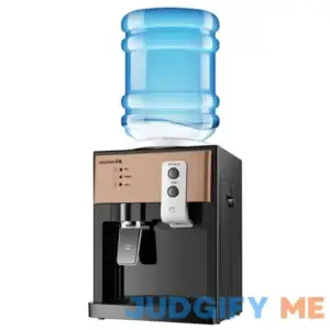 SHIOUCY Top Loading Water Cooler Dispenser - Desktop Electric Hot and Cold Dispenser