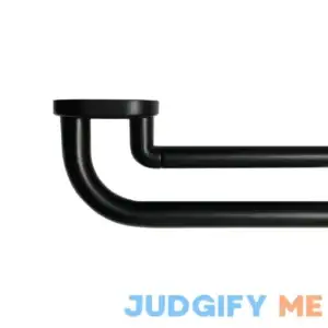 Mainstays Wrap Room Darkening Double Curtain Rod Set