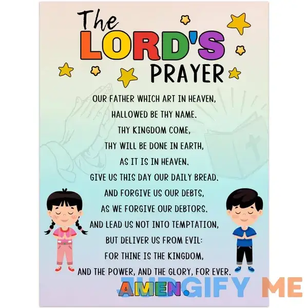 Lords Prayer Wall Art Christian 9 X 12 Inches Vinyl Sticker Faith Wall Decor for Girls Lords Prayer Wall Art Christian 9 X 12 Inches Vinyl Sticker Faith Wall Decor for Girls