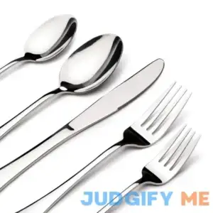 Acnusik Stainless Steel Flatware Service for 8 Utensils Cutlery Including Knife 40 Piece Silverware Set