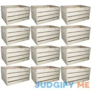 12 Pack: Large Wooden Crate by Make Market in Brown | 12.5" x 9.6" x 17.9" | Michaels