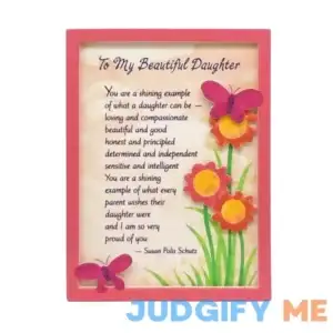 Miniature Easel Print with Magnet to My Beautiful Daughter