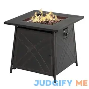 Living Accents 28 in. Propane Square Fire Pit