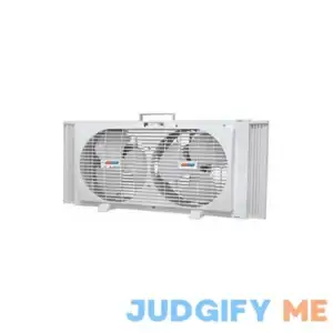 Twin 9" White Window Fan