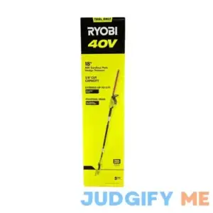 Ryobi RY40603BTL 18 in. 40-Volt Lithium-Ion Cordless Pole Hedge Trimmer