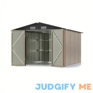 8 X 10 Ft Outdoor Storage Shed With Detachable Storage Rack