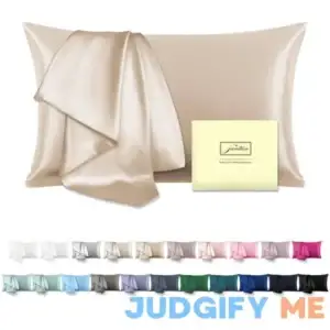 Suatien Mulberry Silk Pillowcase for Hair and Skin Standard Size 20"X 26" with Hidden Zipper Soft Breathable Smooth Cooling Pillow Covers for Sleeping