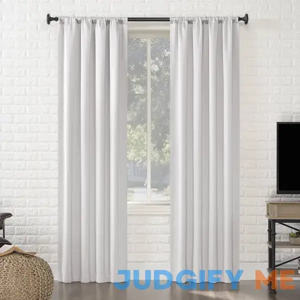 Sun Zero Avery 100% Blackout Rod Pocket Single Curtain Panel Sun Zero Avery 100% Blackout Rod Pocket Single Curtain Panel