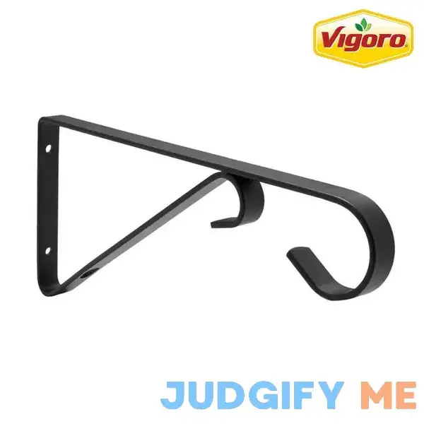 9.81 in. x 0.625 in. x 4.5 in. Black Iron Plant Bracket 9.81 in. x 0.625 in. x 4.5 in. Black Iron Plant Bracket