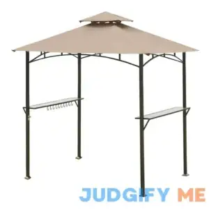 Ontheway 5FT x 8FT Double Tiered Replacement Canopy Grill BBQ Gazebo Roof Top