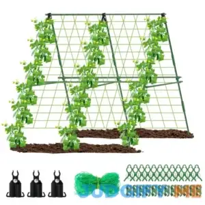 Cucumber Trellis for Raised Bed Foldable Arch Trellis for Raised Garden Bed 47"X47" Tomato Trellis Detachable Garden Trellis for Vegetables A-Type