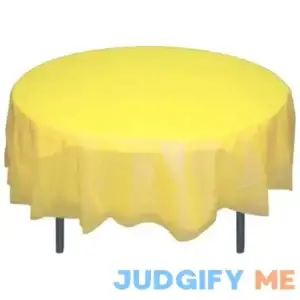 Crown Display Round Plastic Table Cover