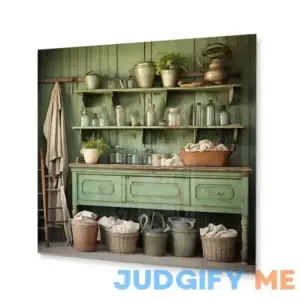Green Vintage Laundry Room II Bath & Laundry Metal Wall Decor Winston Porter