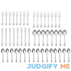 Mainstays Swirl Stainless Steel Flatware & Organizer Tray Set