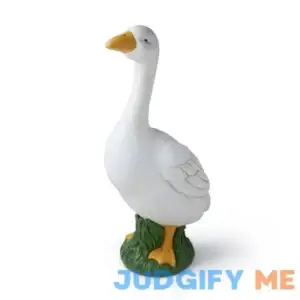 Place & Time 23" Spring White Goose Outdoor Garden Statue