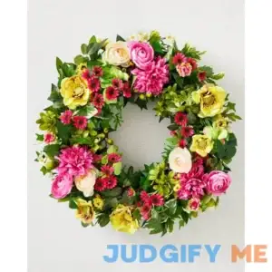22" Outdoor Vivid Blooms Wreath by Balsam Hill