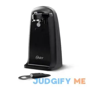 Oster Electric Can Opener with Power Pierce Cutting Blade for Precise Edges