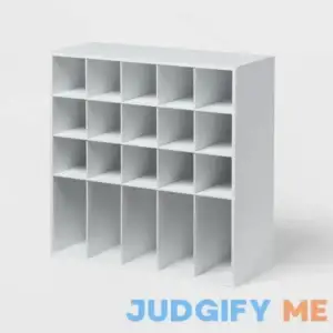 Brightroom 4 Tier Laminate Stackable Shoe Cubby White