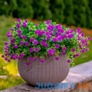 Artificial Flowers for Outdoors UV Resistant 12 PCS Bundles Faux Fake Outdoor Plants Plastic Flowers Bushes Shrubs No Fade Artificial Greenery