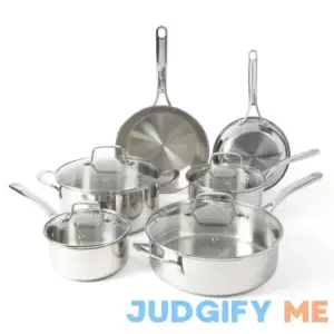 Martha Stewart 10 Piece Stainless Steel Cookware Set