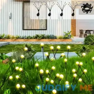 4 Pack Solar Firefly Garden Lights with Seperator