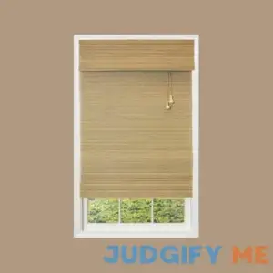 Home Decorators Collection Modern Farmhouse Cut-to-Size Cordless Flat-Weave Light-filtering Bamboo Shade