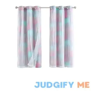 Your Zone Blackout with Sheer Overlay Grommet Curtain Panel