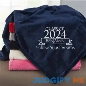 Graduation Personalized 50x60 Navy Fleece Blanket