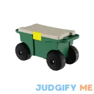 Pure Garden 20 in. Plastic Garden Storage Cart & Scooter