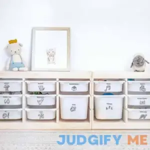 The Boho Design Black Toy Storage Labels 40 Unique Designs of Vynil Trofast Tags Playroom