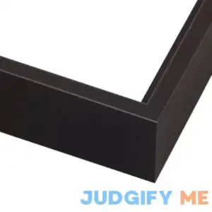 Custom Deep Black Wood Canvas Floater Picture Frame | Any Size | pictureframes.com