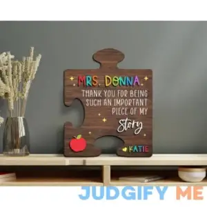 Personalized 3D Teacher Plaque