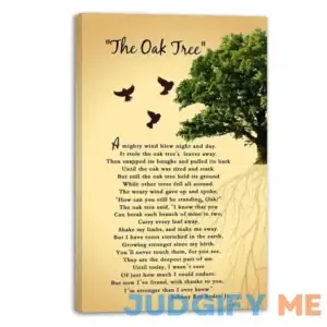 The Oak Tree Poem Wall Art